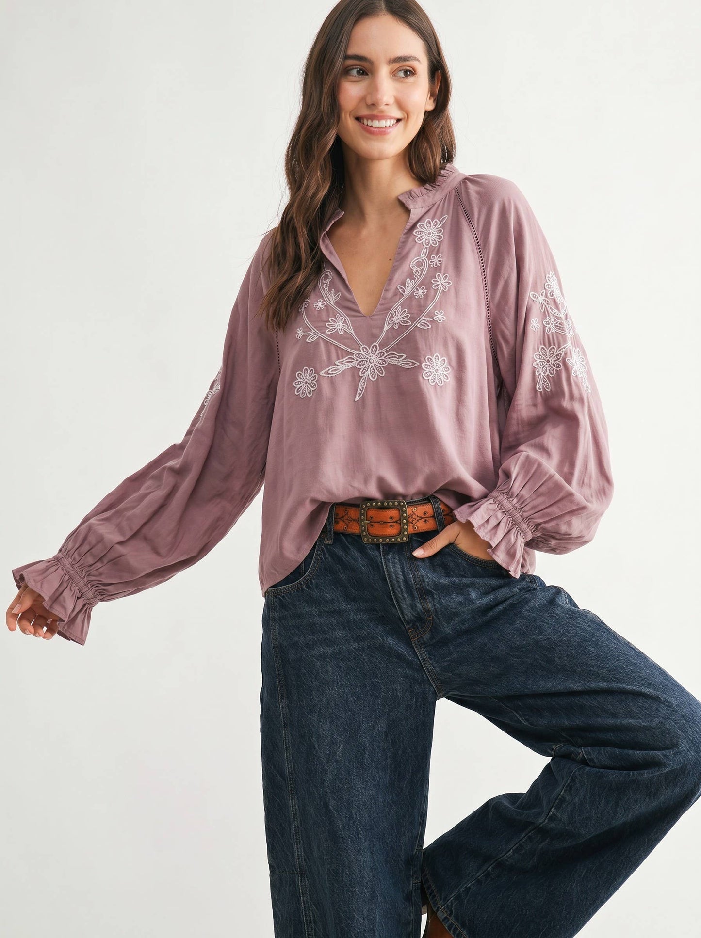 The Scarlett Embroidered Top