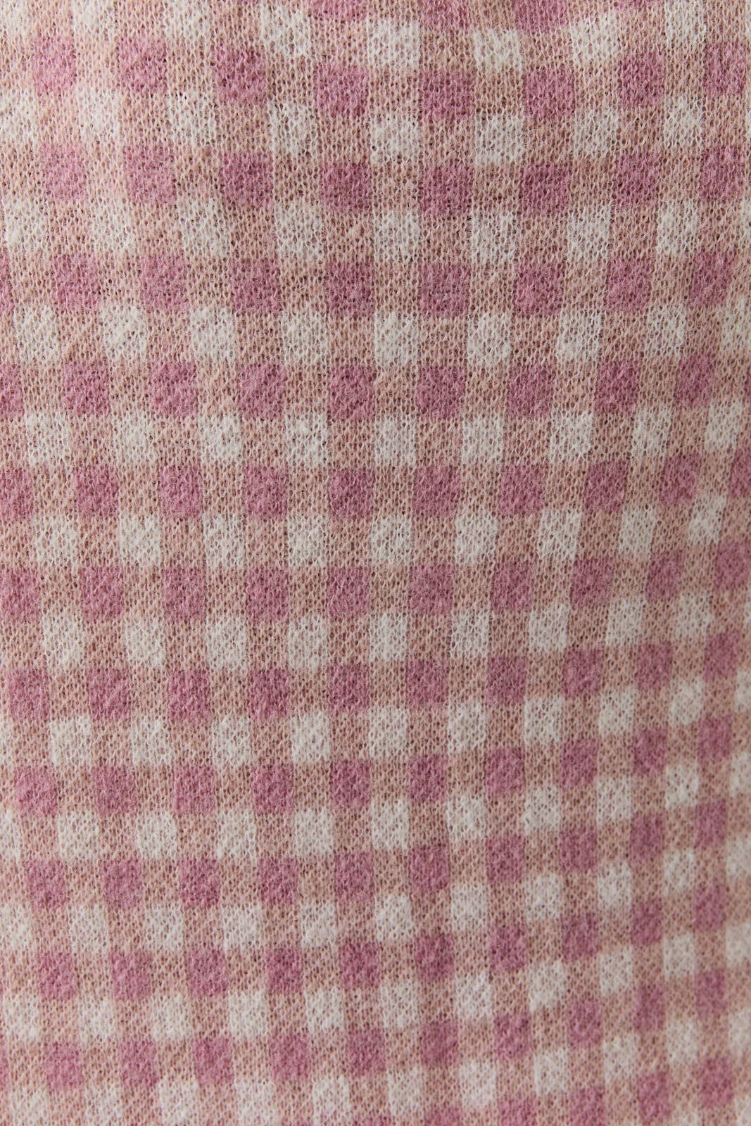 Pink Gingham Henley