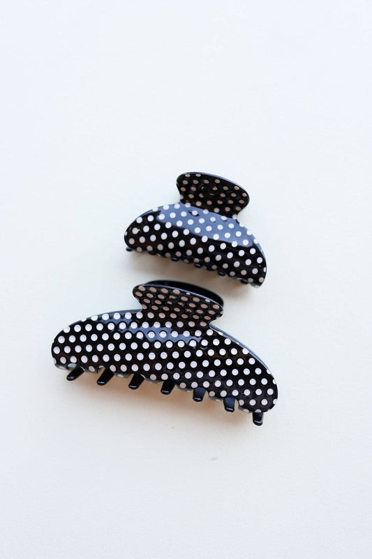 Black Polka Dot Claw