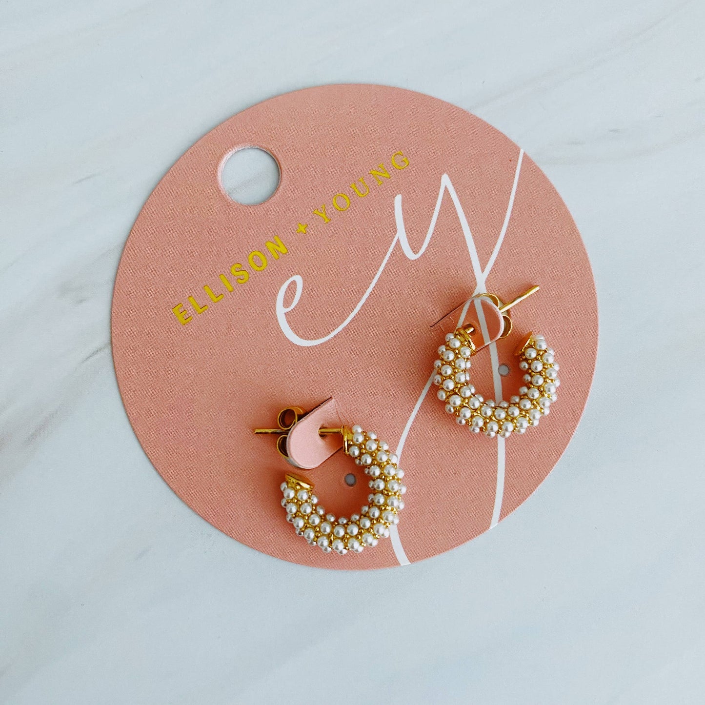 Mini Pearly Hoop Earrings