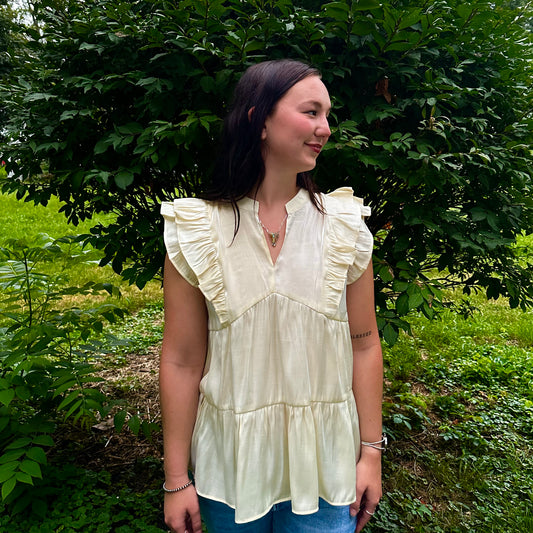 The Casey Top - Cream