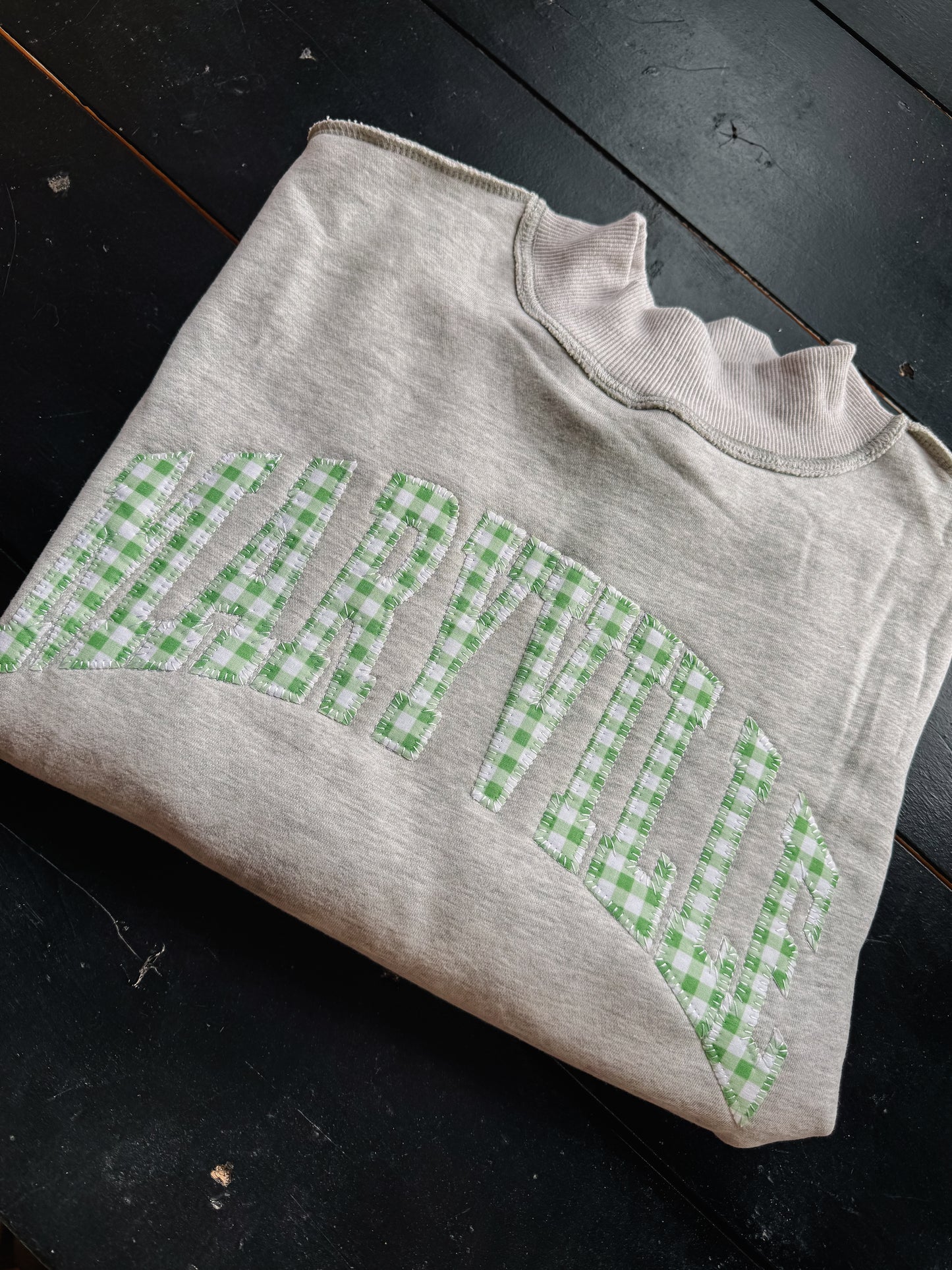 ‘MARYVILLE’ Gingham Mock Neck