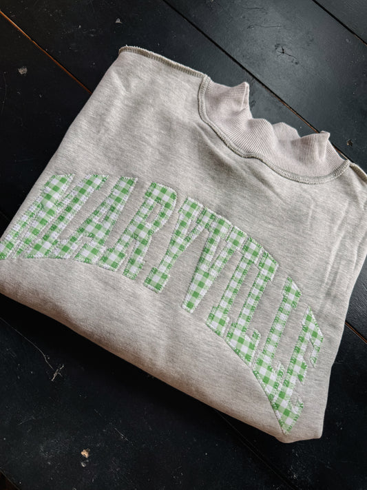 ‘MARYVILLE’ Gingham Mock Neck