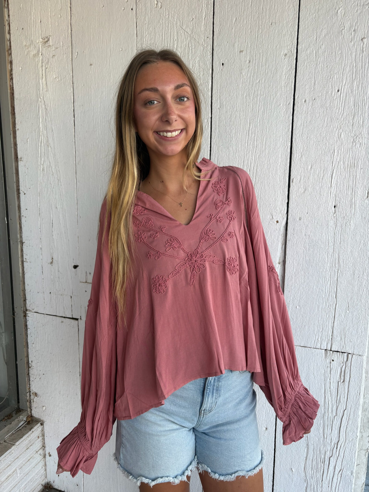 The Scarlett Embroidered Top
