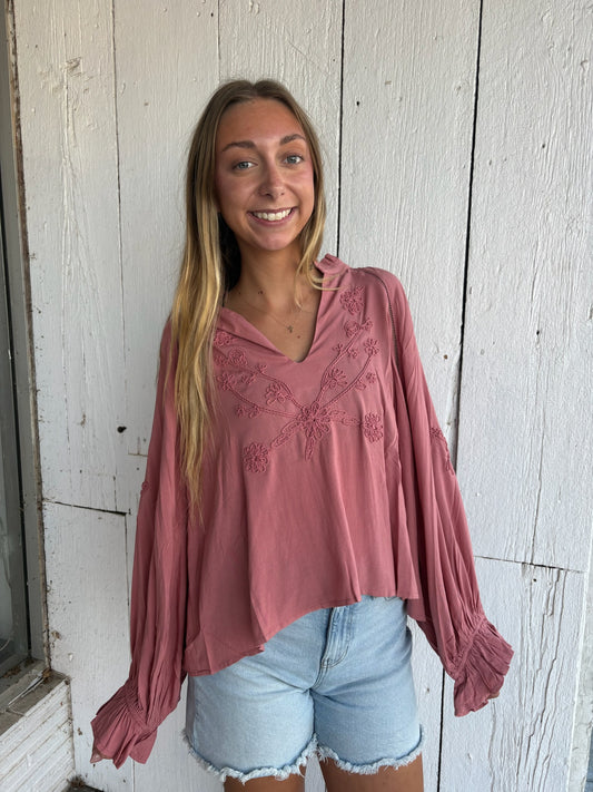 The Scarlett Embroidered Top