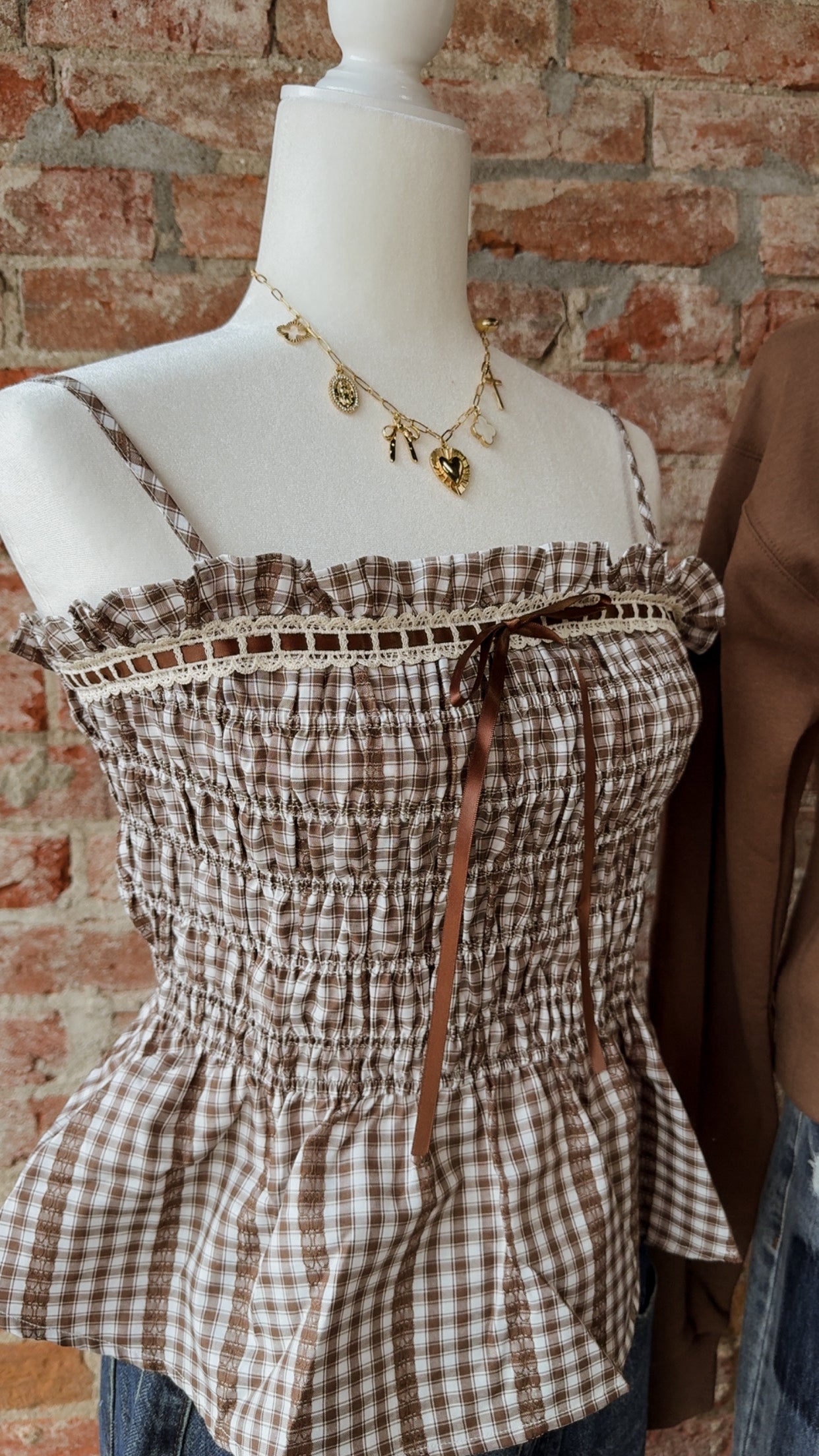 Taryn Gingham Tank