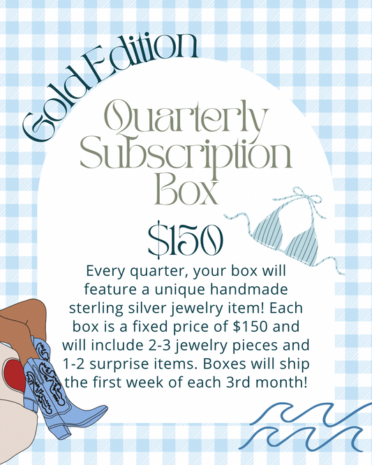 Quarterly Subscription Box: Gold Edition