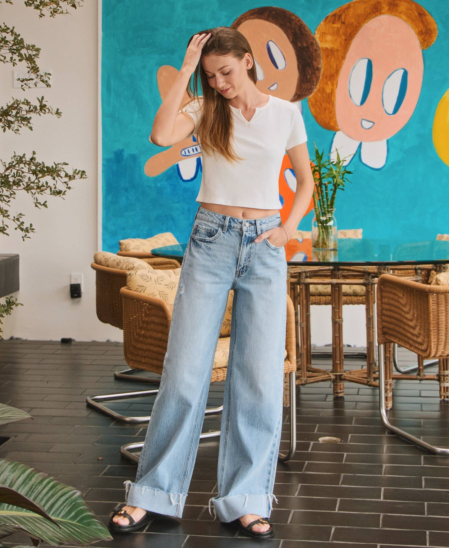 The Carson Wide Leg Jean