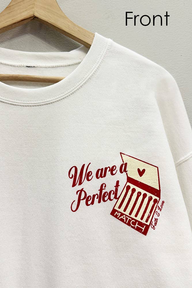 Perfect Match Valentines Sweatshirt