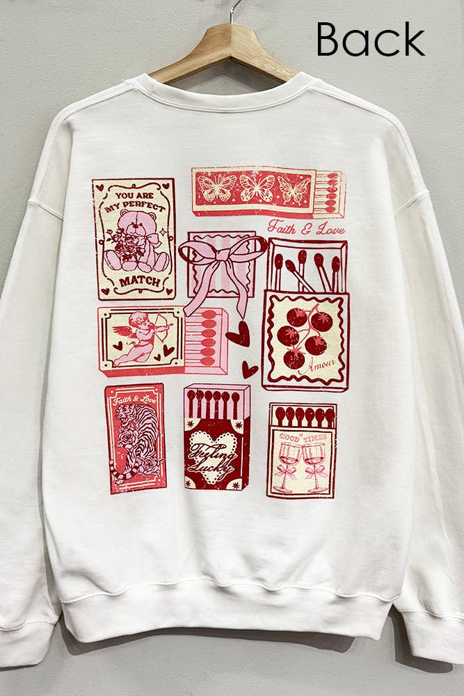 Perfect Match Valentines Sweatshirt