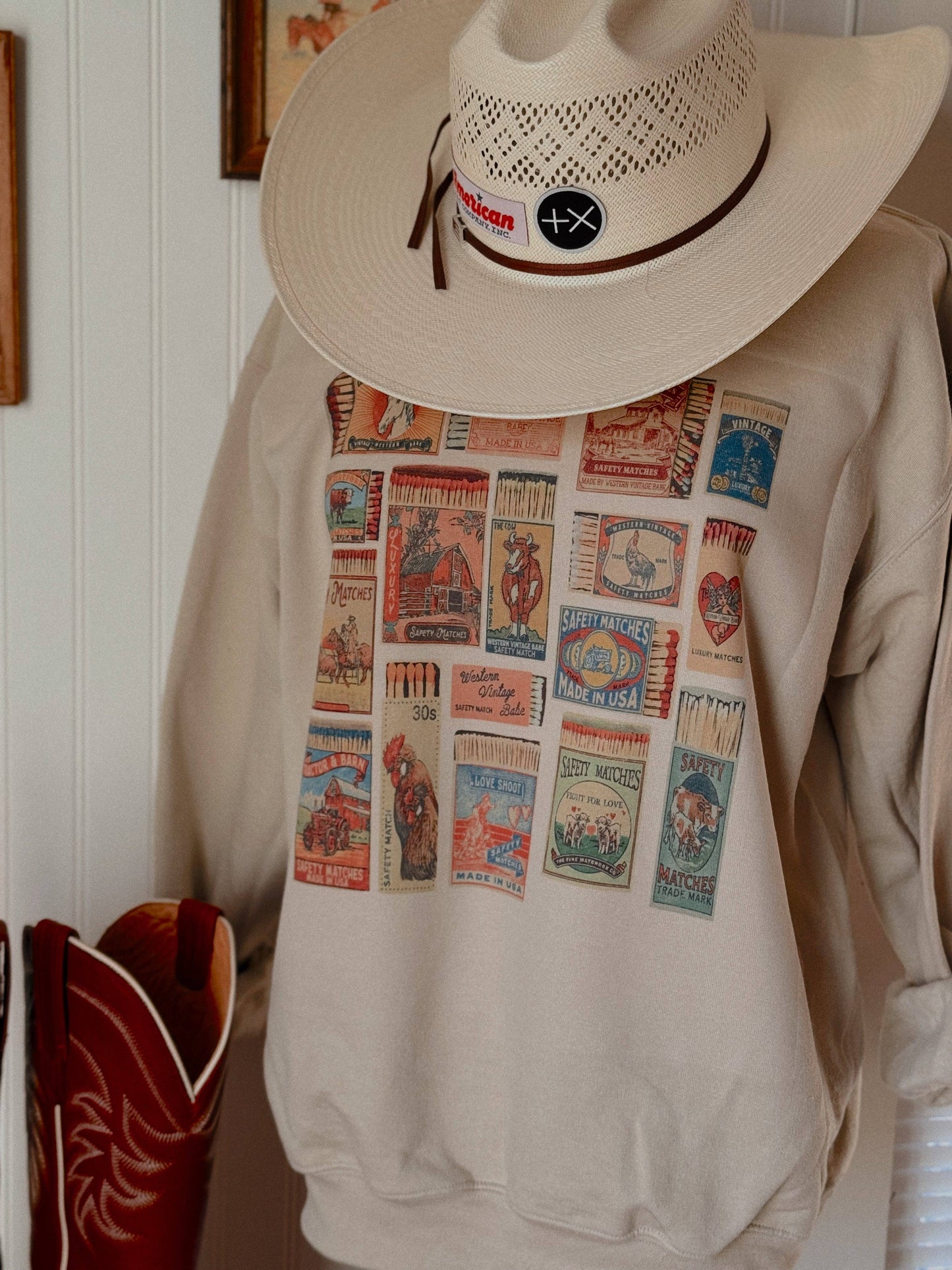 Western Matchbox Crewneck