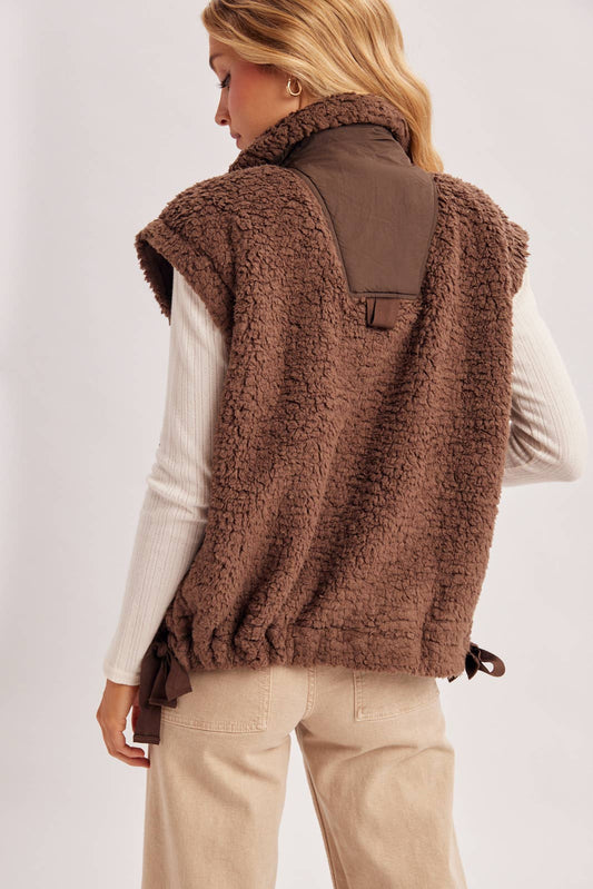 Teddy Brown Sherpa Vest
