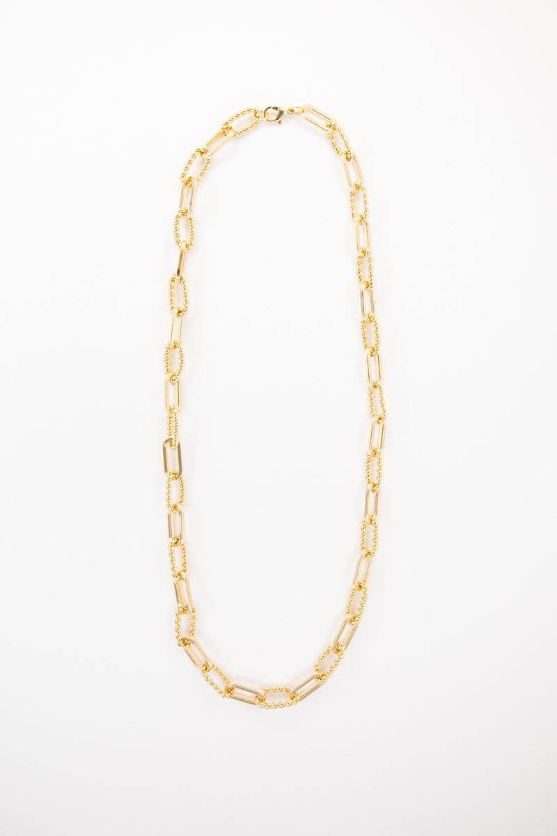 Gold Plated Link Necklace