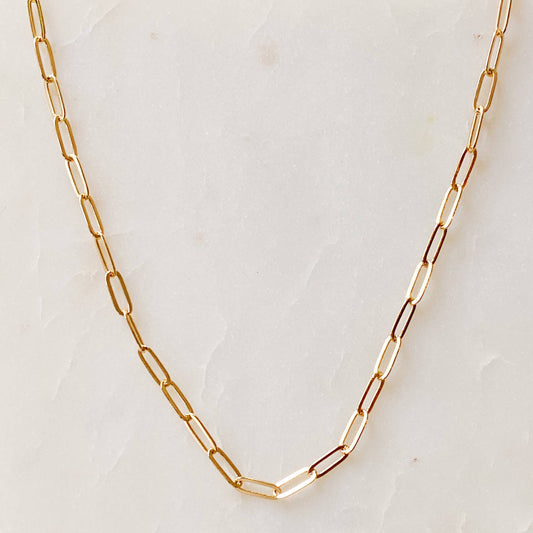 Dainty Paperclip Necklace