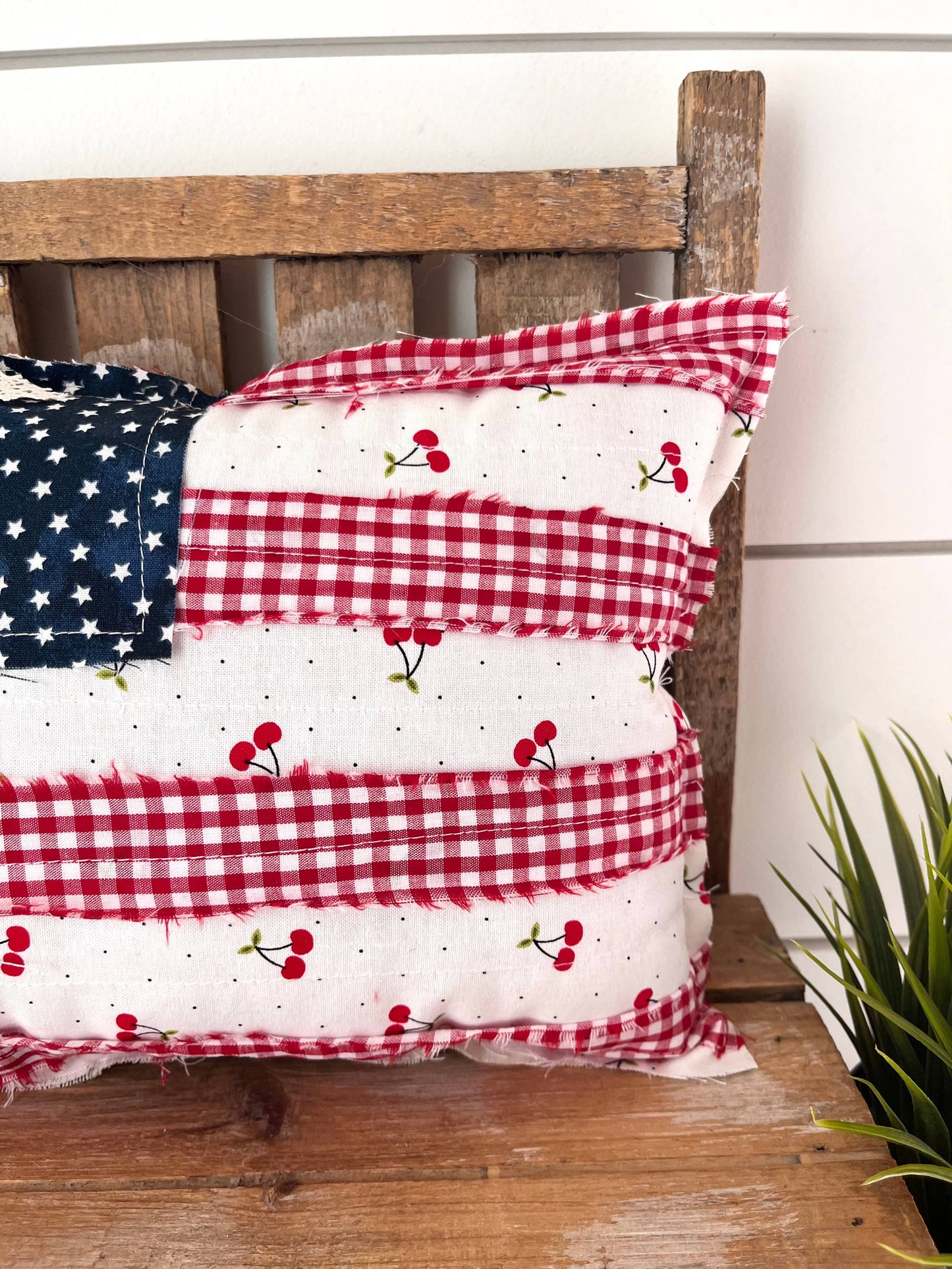 American Flag Cherries Pillow