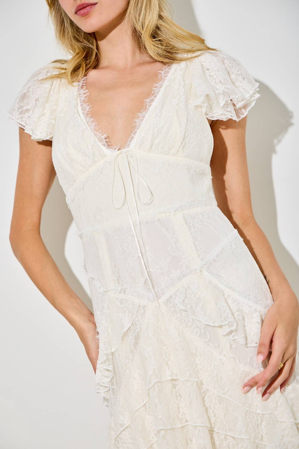 Bridal Lace Maxi Dress