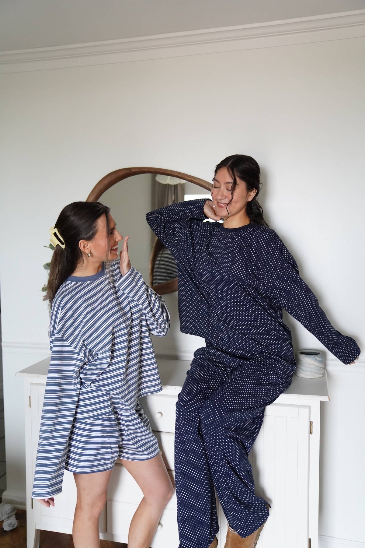Billie Striped Lounge Long Sleeve