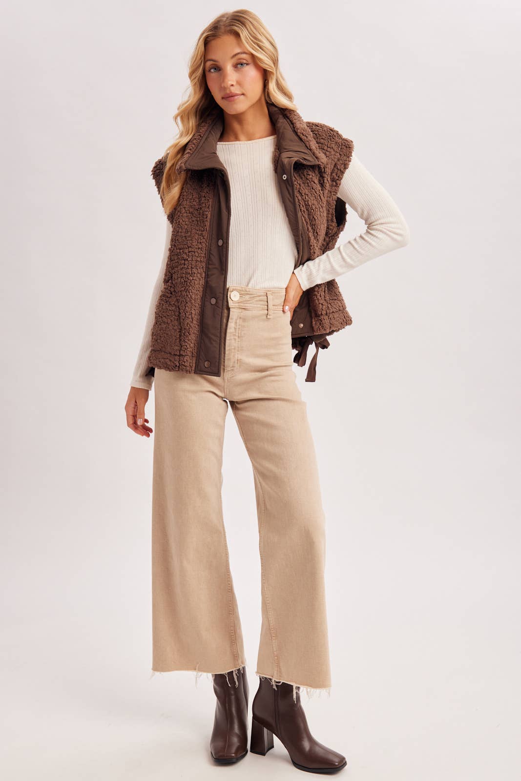 Teddy Brown Sherpa Vest
