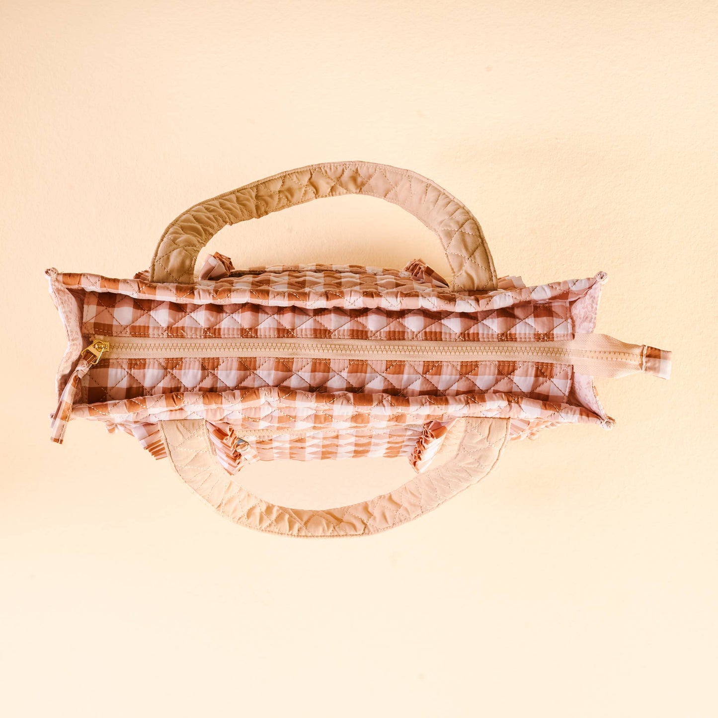 Maple Gingham Tote Bag