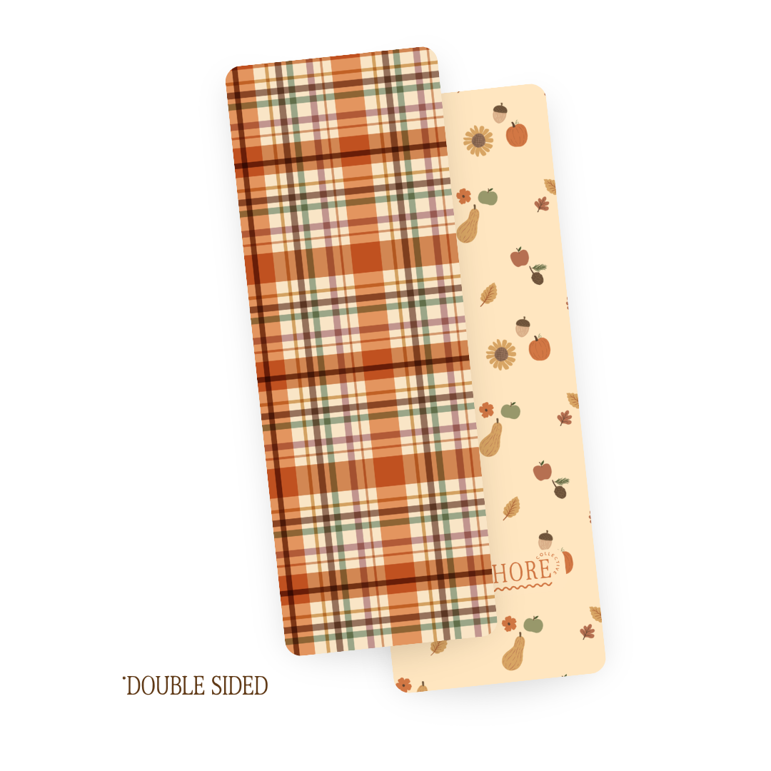 Harvest and Plaid Bookmark