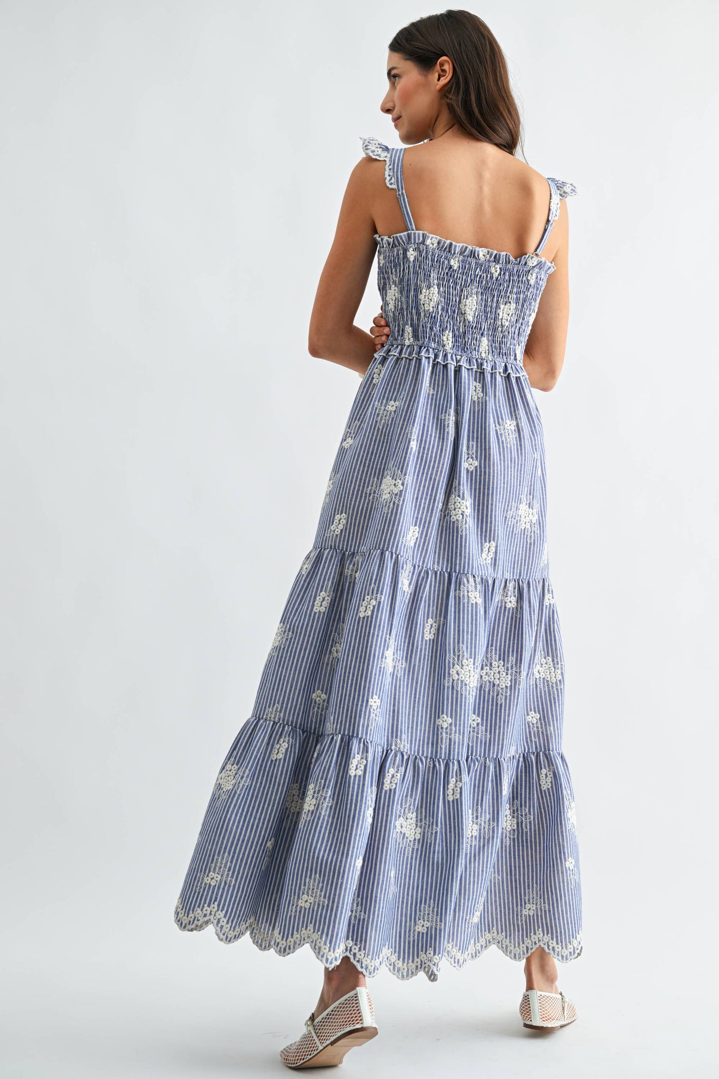 Stella Embroidered Maxi Dress