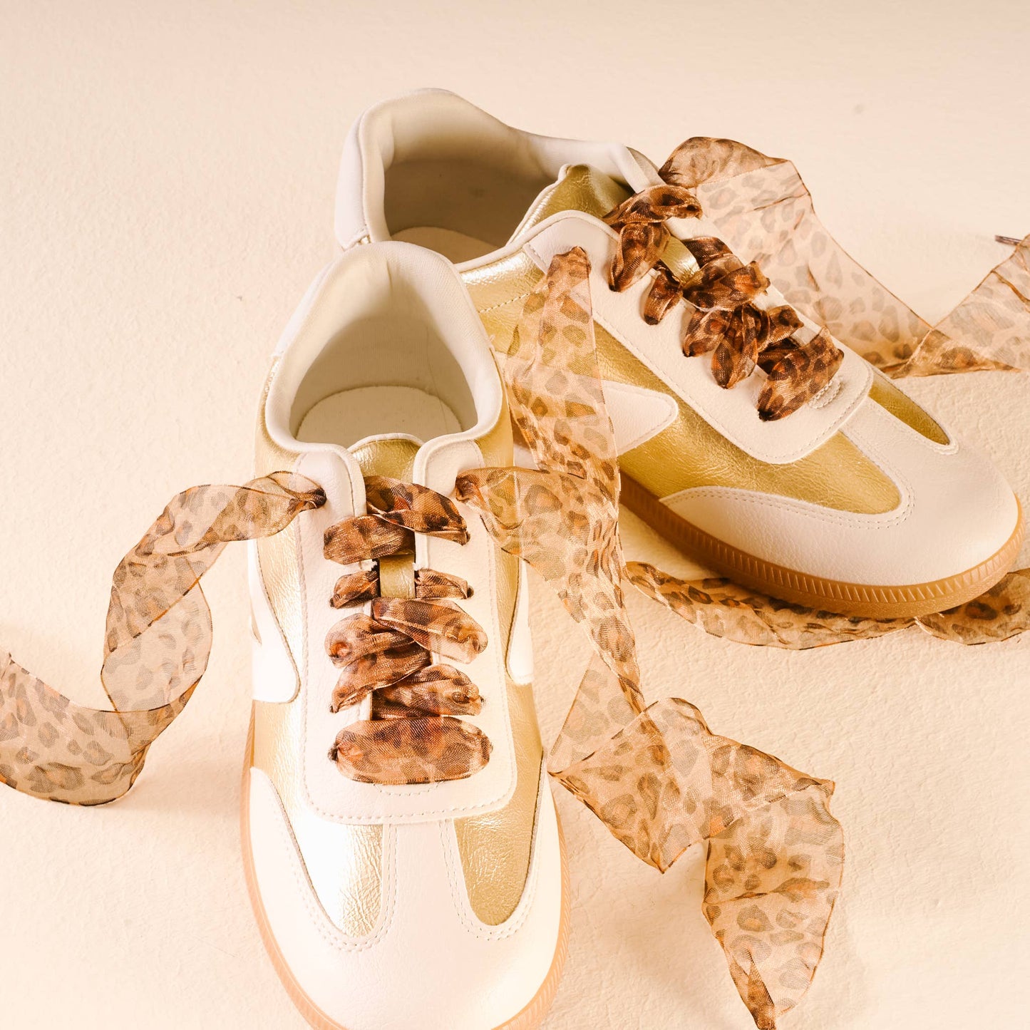 Sheer Cheetah Shoelaces